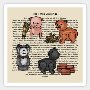 The Three Little Pigs Story Magnet